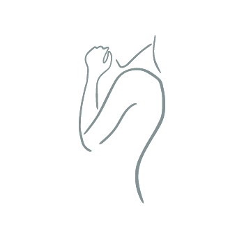 Line art illustration of a woman's profile